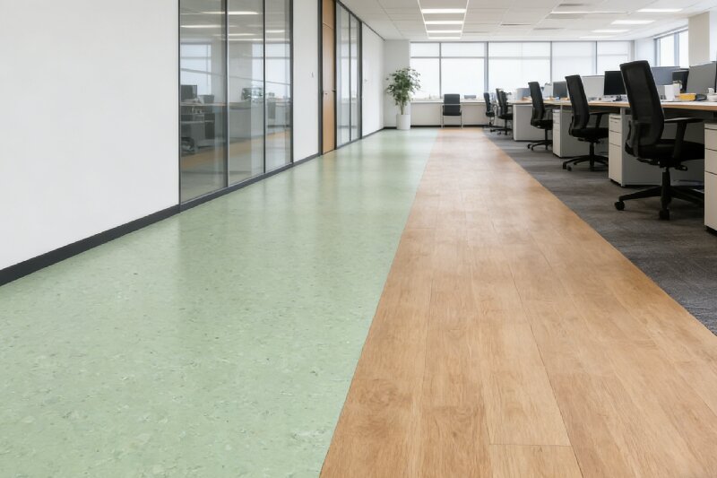 Effect of DaJuLong Rosia Homogeneous PVC Flooring Matching with Multi-layer Composite PVC Flooring<br>