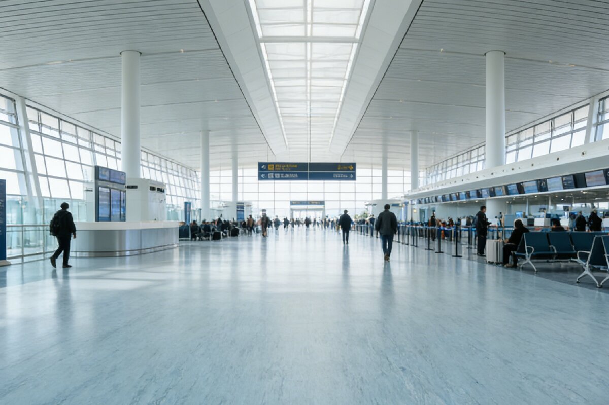 Airport Homogeneous PVC Flooring<br>